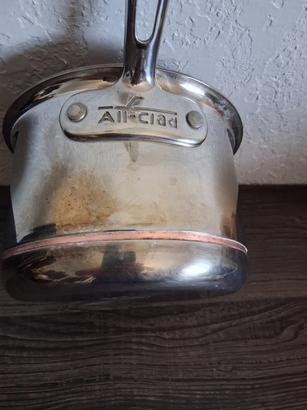 All Clad Copper Core 2 Qt Sauce Pan Stainless 5 Ply USA 6202 Saucepan No Lid